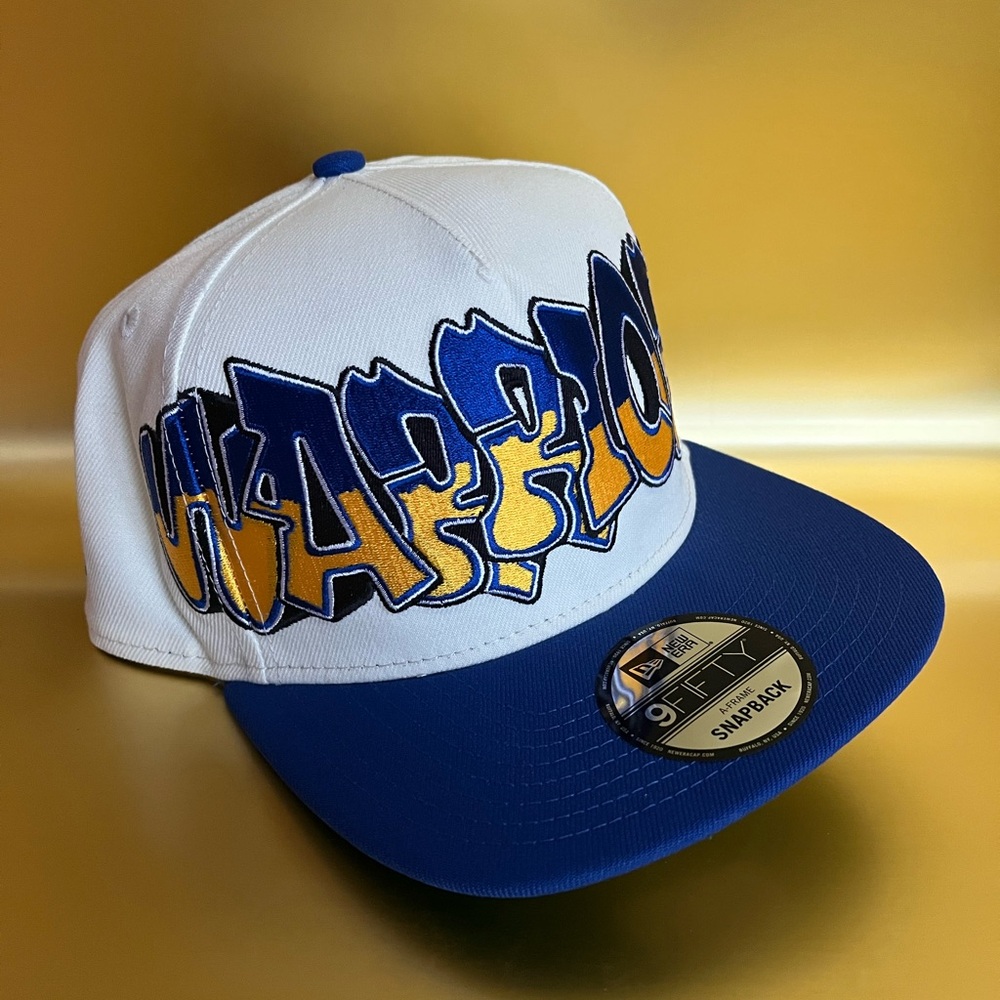 New Era 9fifty Blue Golden State Warriors Taem Graffiti Snapback Cap